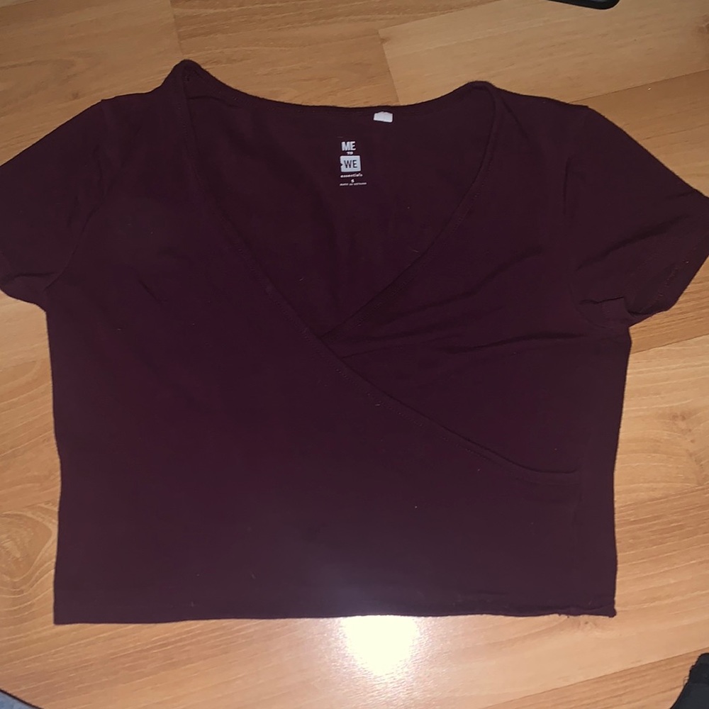 Pacsun wrap top in burgundy❤️